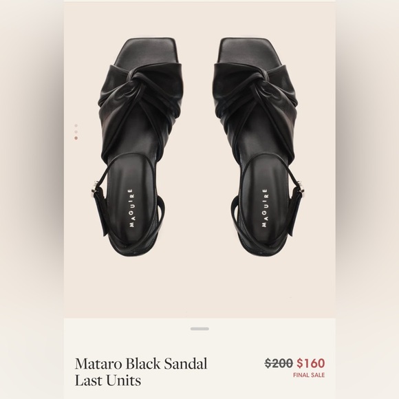 Maguire Shoes - Mataro Black Sandals